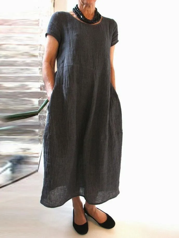 Shift Casual Crew Neck Dresses