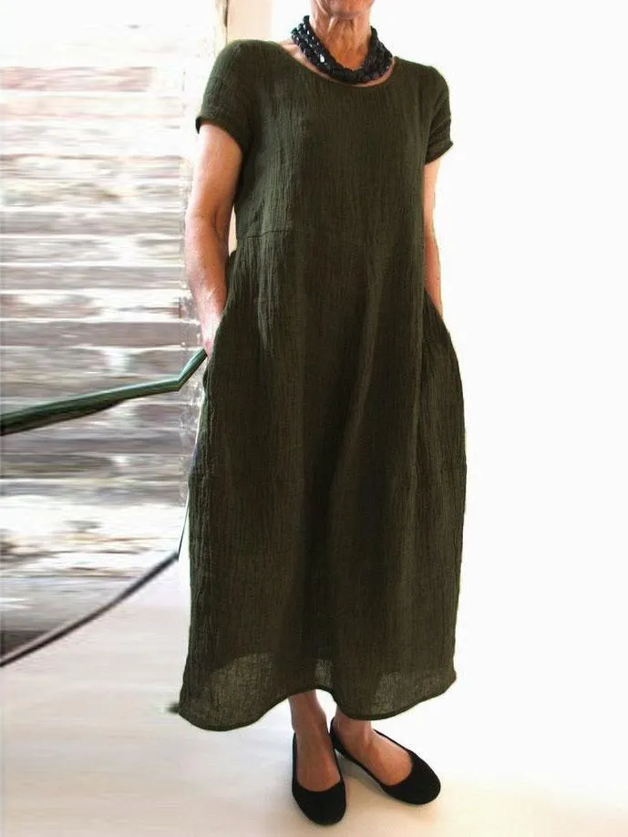 Shift Casual Crew Neck Dresses