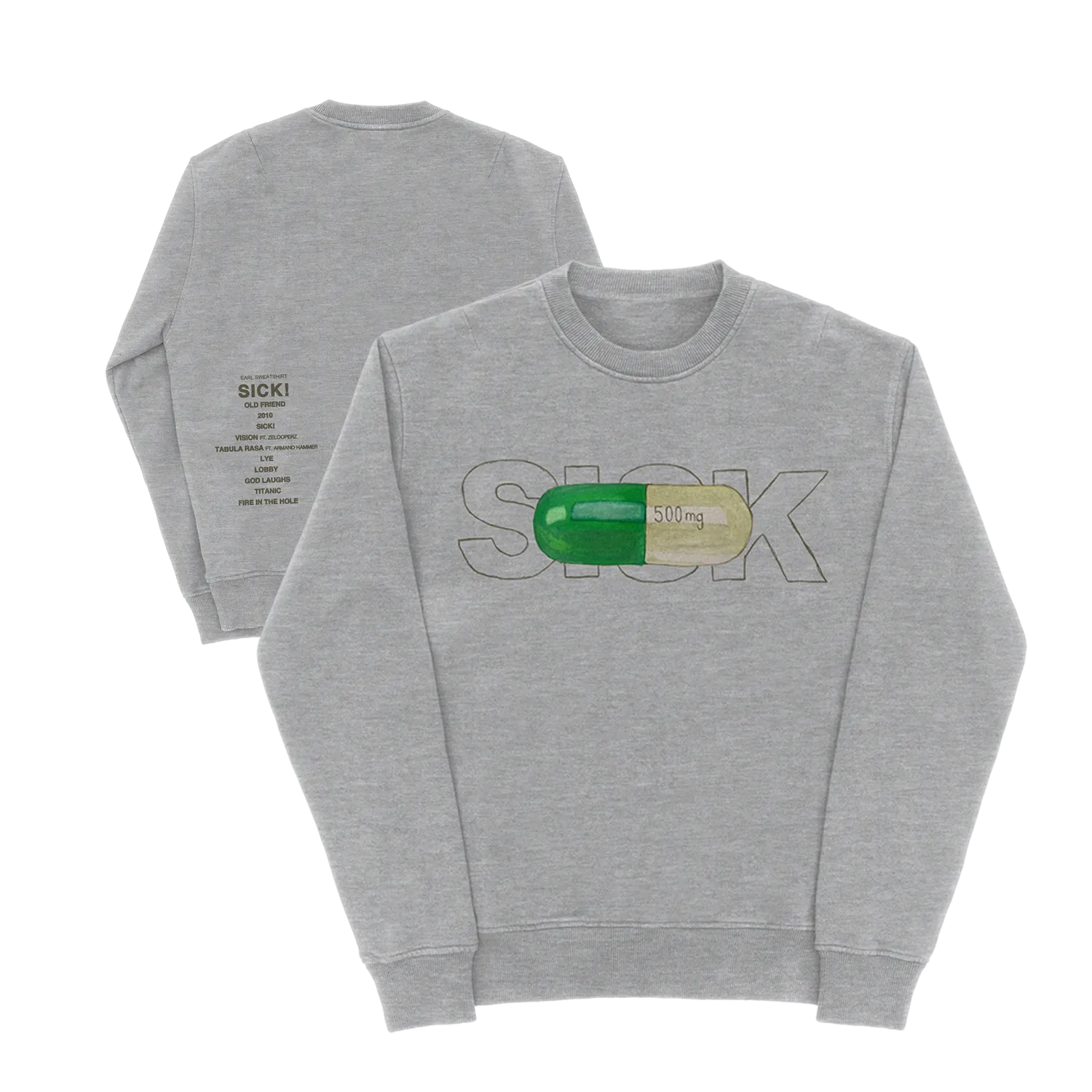 SICK Tracklist Crewneck