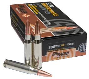 Sig Sauer E308H120 Hunting 308 Winchester/7.62 NATO 150 GR Lead-Free 20 Bx/ 10 Cs