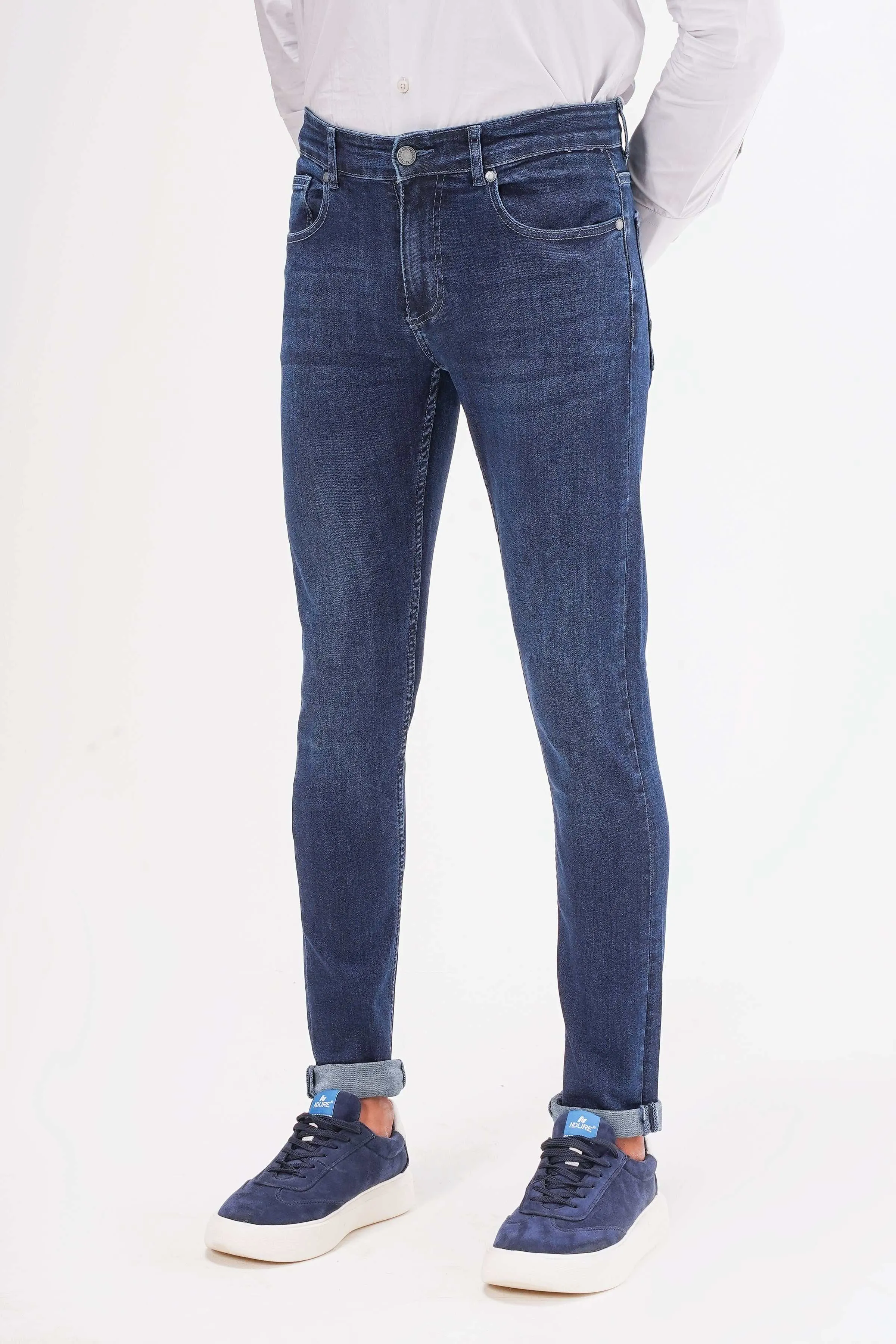 SLIM LEG JEAN DARK NAVY
