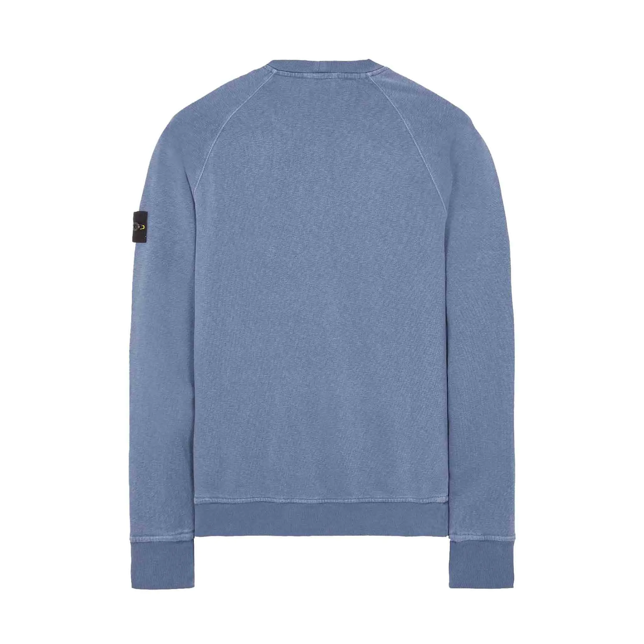 Stone Island 'Old Treatment' Crewneck Sweatshirt in Avio Blue