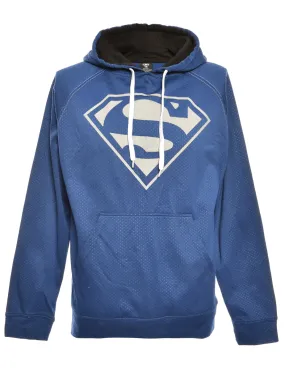 Superman Printed Blue  Sweatshirt - M