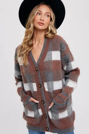 TARTAN PLAID CARDIGAN