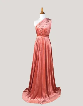 Terracotta Velvet Infinity Dress/ Wrap Convertible Bridesmaid Dress,KS 98