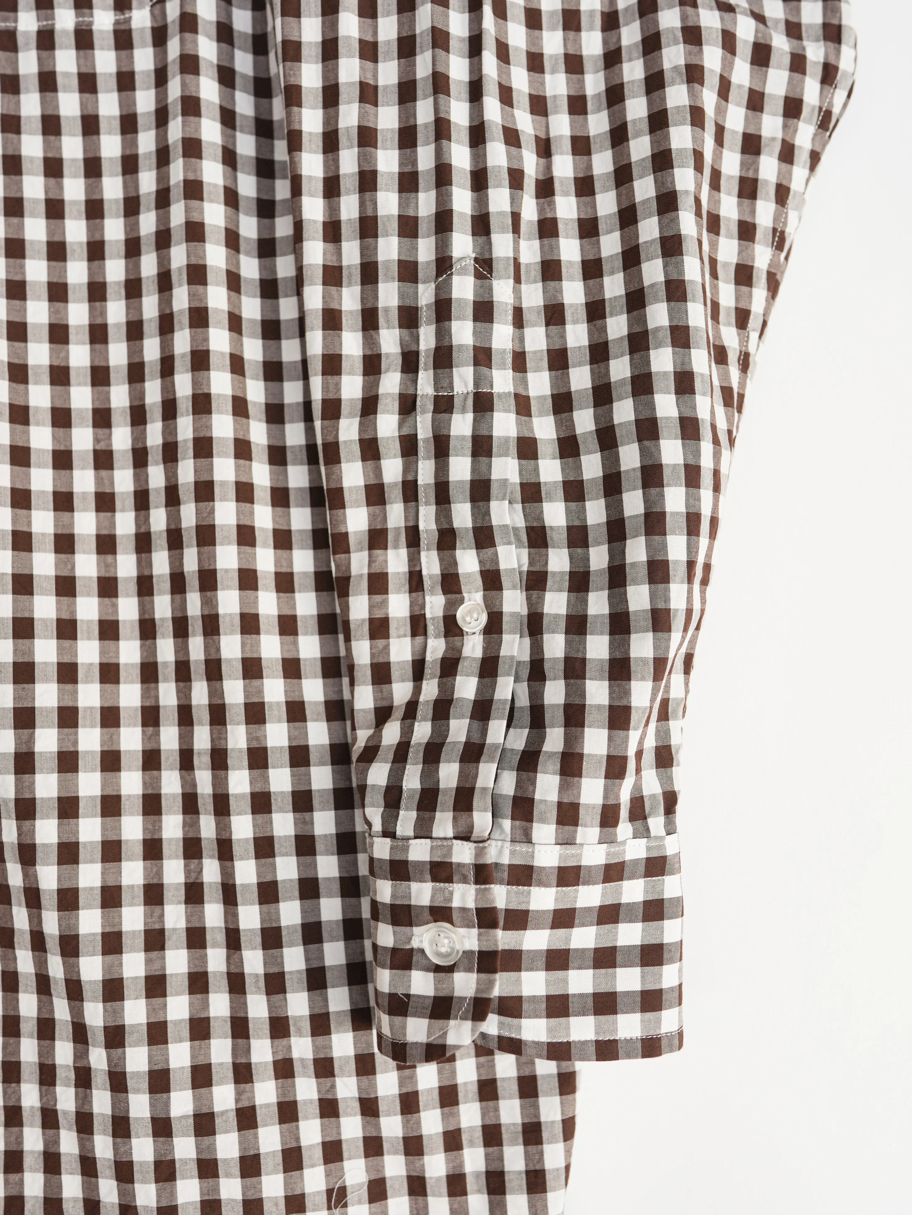 The Big Gingham Check Shirt - Chocolate