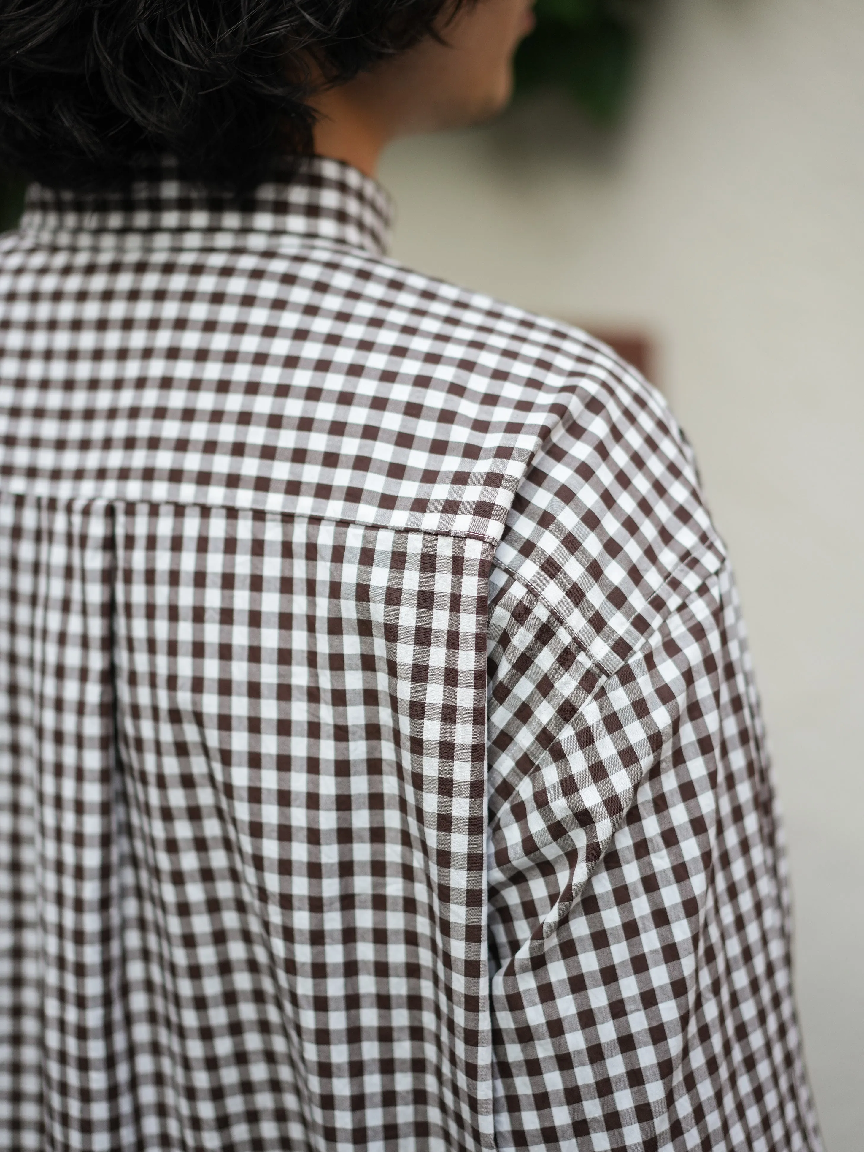 The Big Gingham Check Shirt - Chocolate