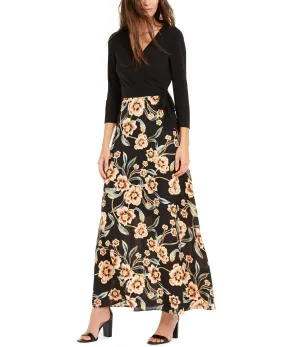 Tie-Side Printed-Skirt Dress