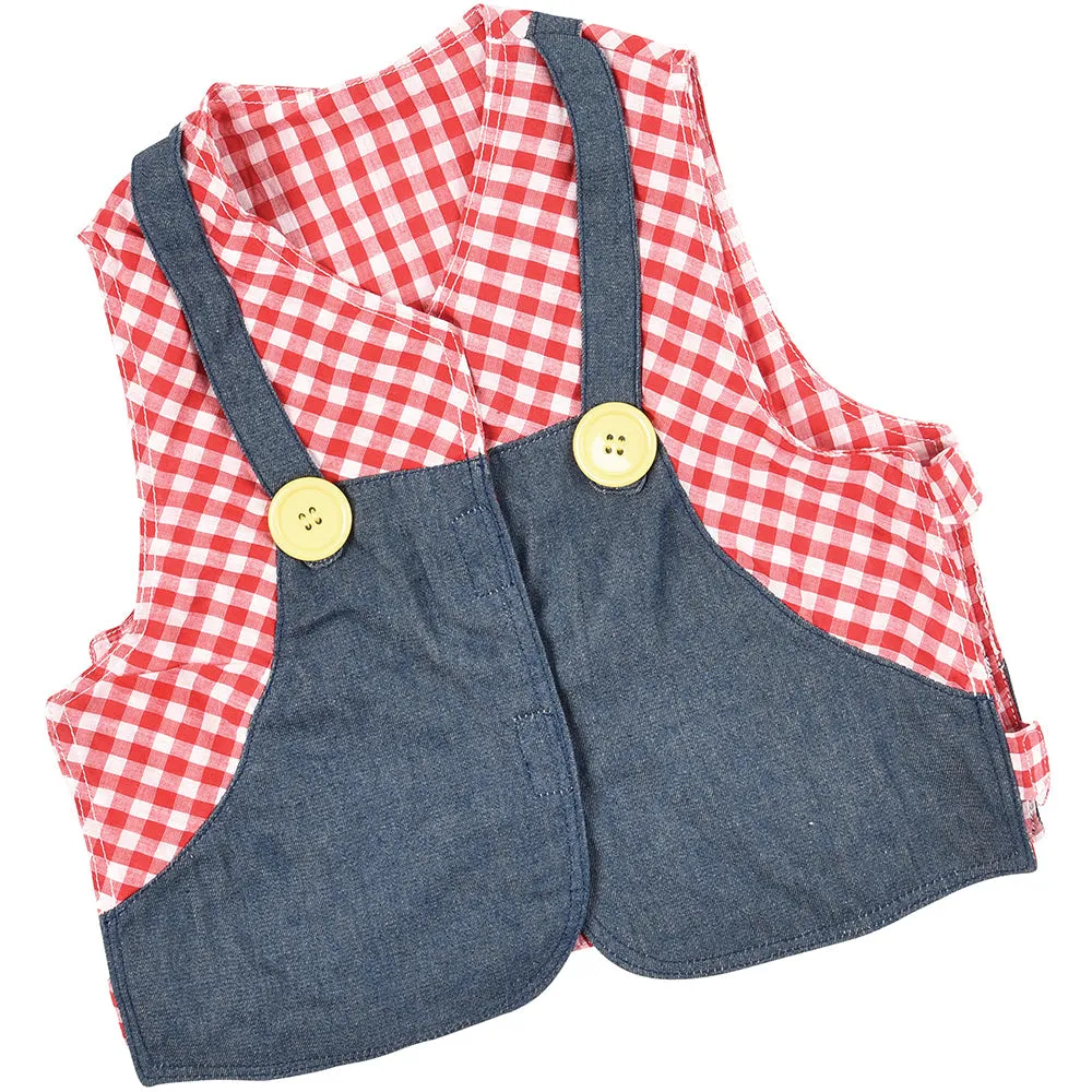 Toddler Farmer Role-Play Vest | Easy Slip-On with Hook & Loop Closures