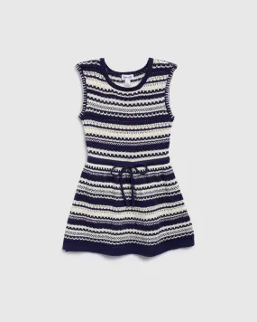 Toddler Girl Sweater Stripe Dress