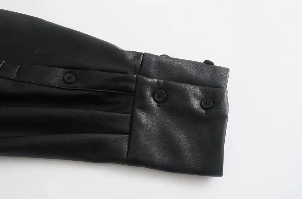 Totally Invested Leather Shirt