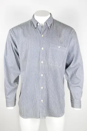 US Vintage striped denim shirt  - L