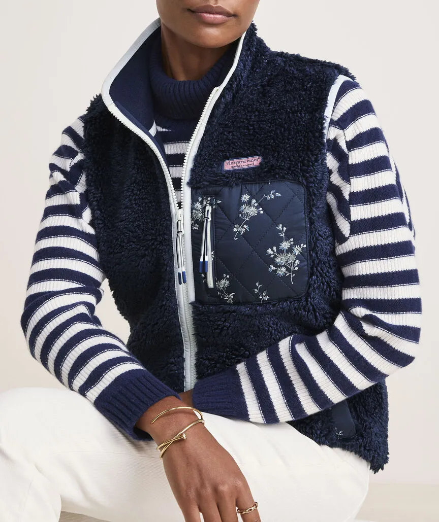 Vineyard Vines - Mixed Print Fleece Vest
