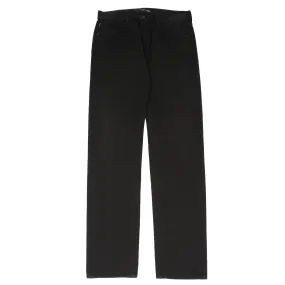 Vintage Black Ribbed Cotton Corduroy 5 Pocket Regular Fit Trousers Jeans
