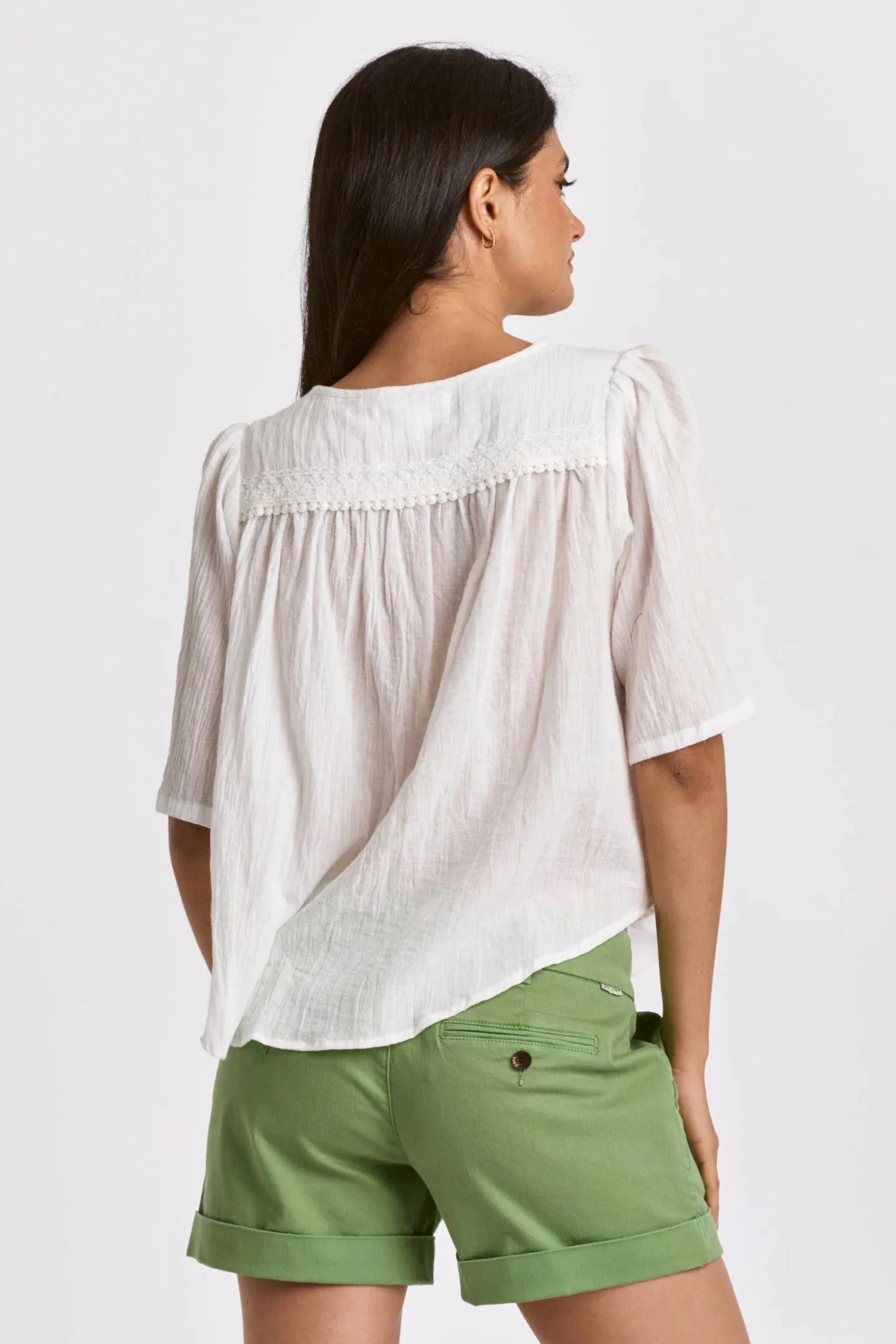 Warner Top- White