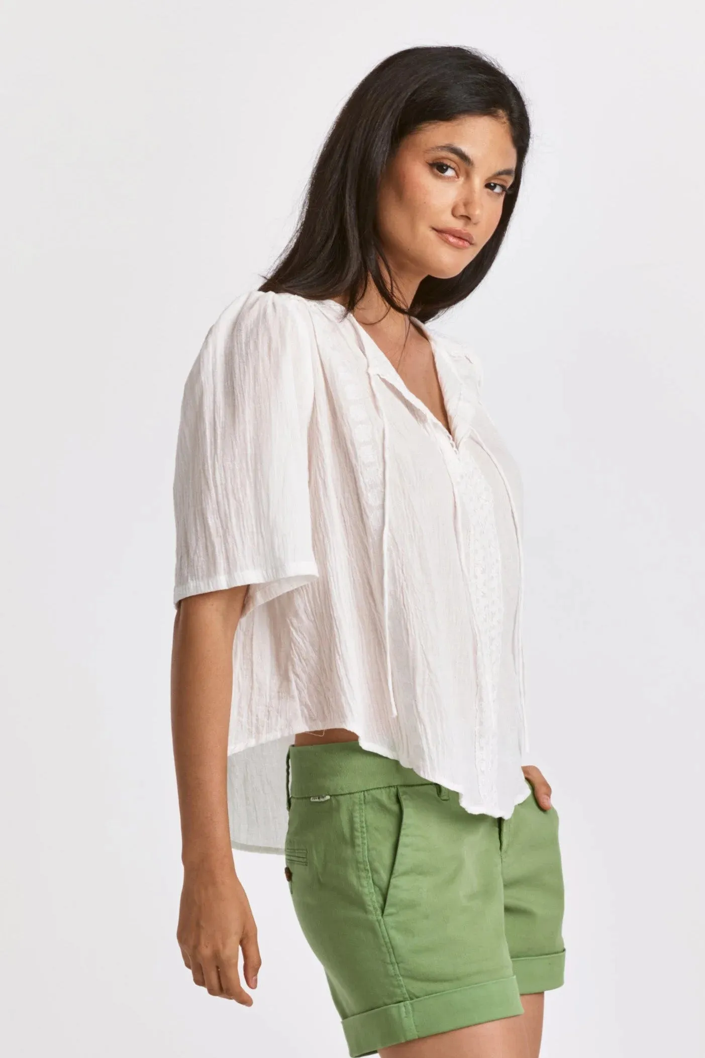 Warner Top- White