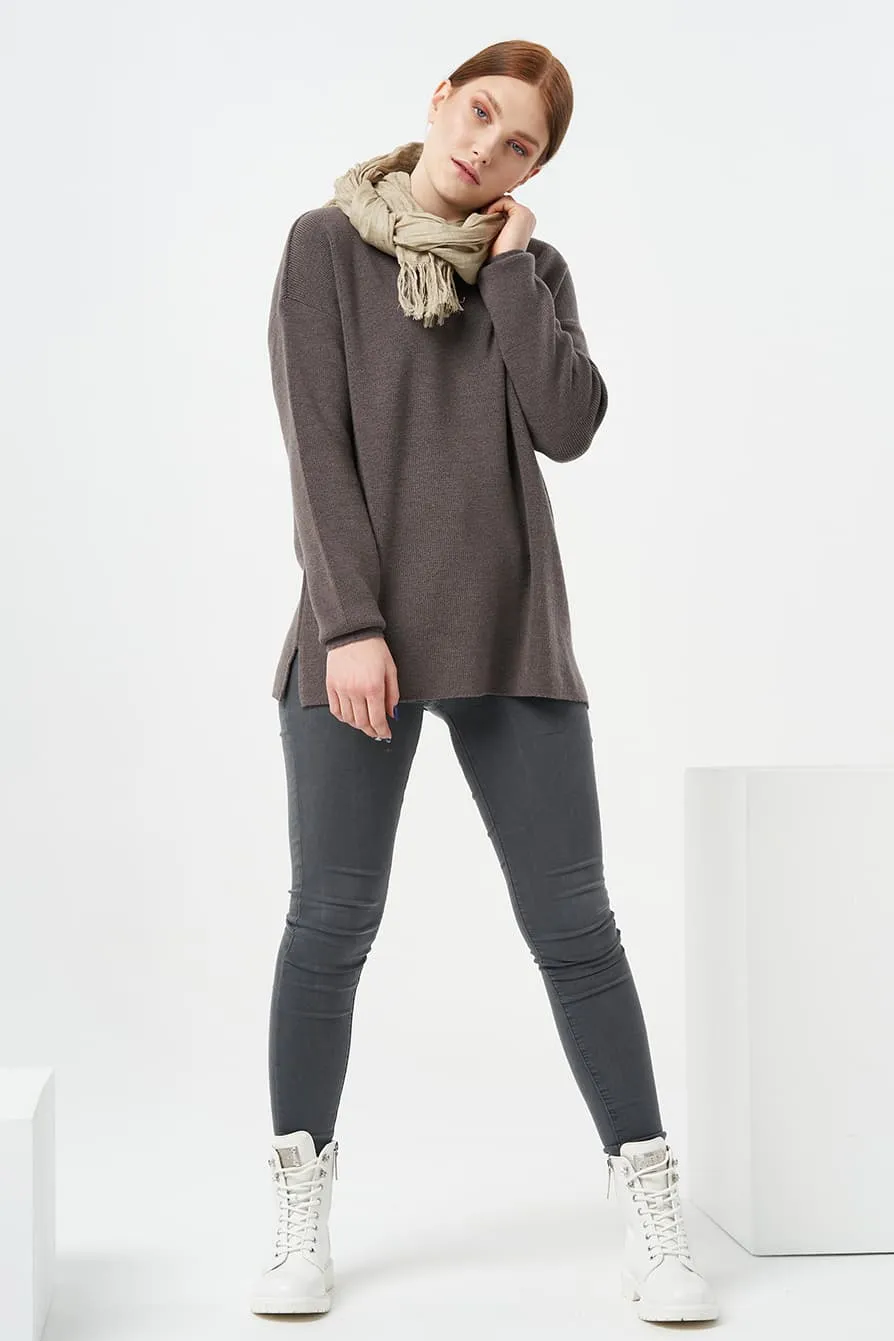 Washed linen scarf
