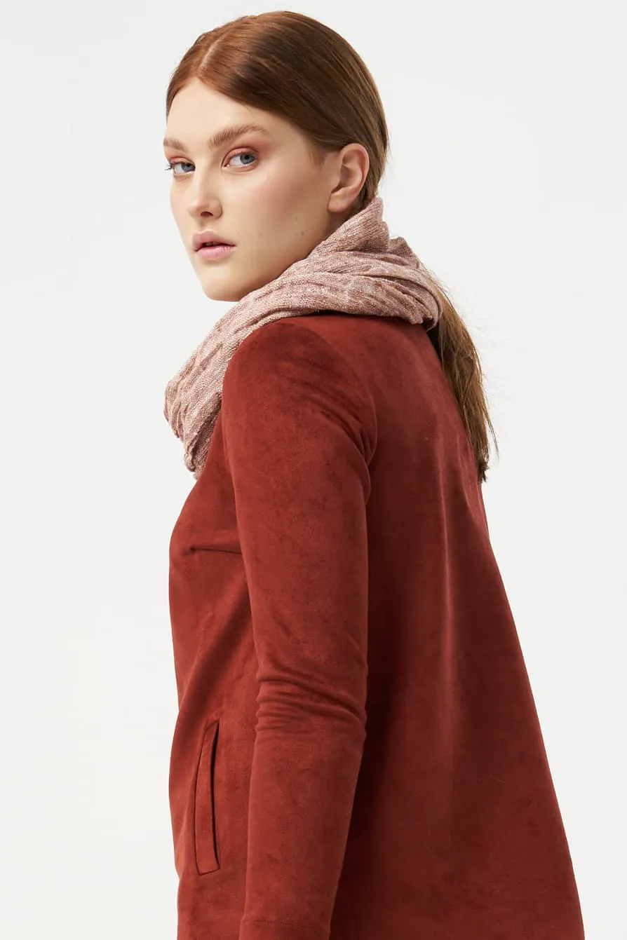 Washed linen scarf