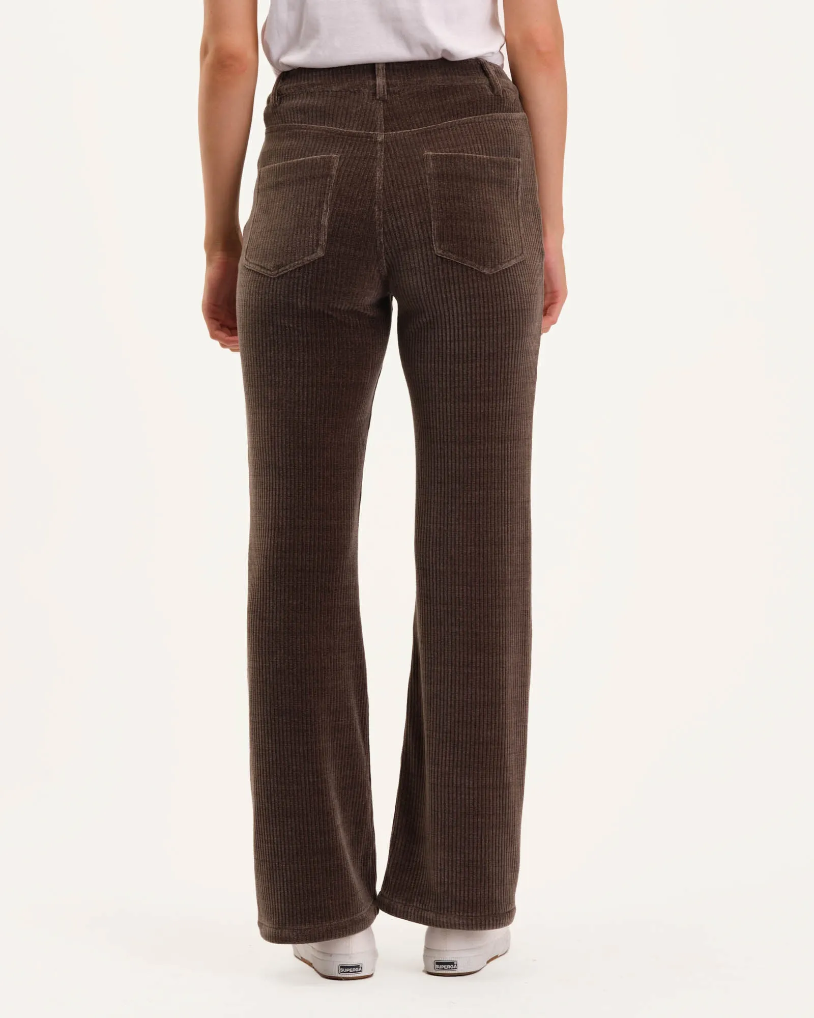 Wide Leg Fly Front Flared Pant