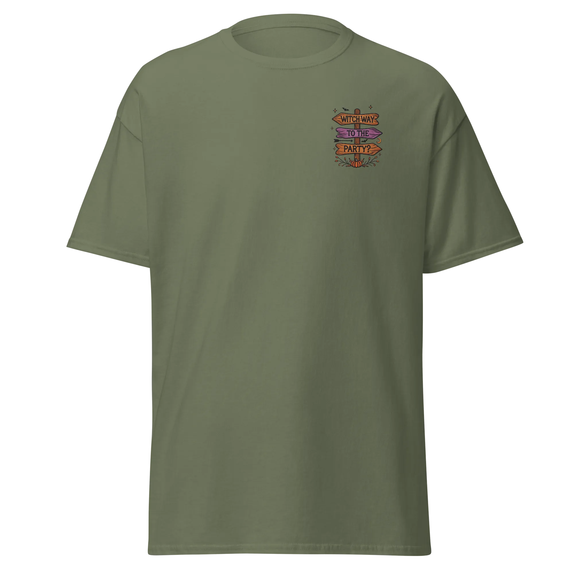 Witch Way To The Party? - Halloween T-Shirt - Spooky Tees