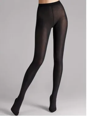 Wolford Cotton Velvet Tights (Black)