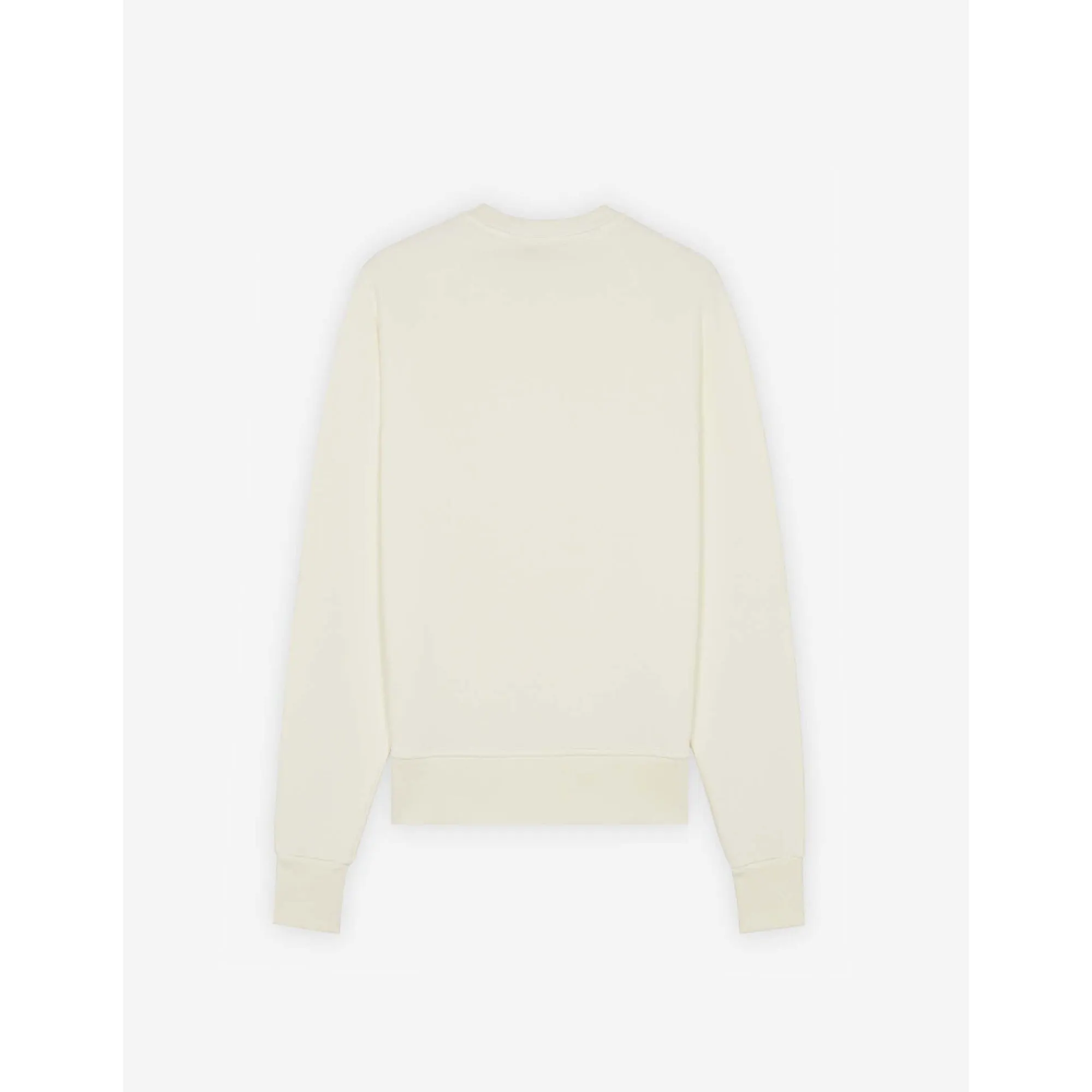 Women Fox Head Patch Adjusted Sweatshirt - Ecru