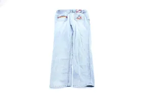 Women's Coogi Embroidered Light Wash Denim Jeans