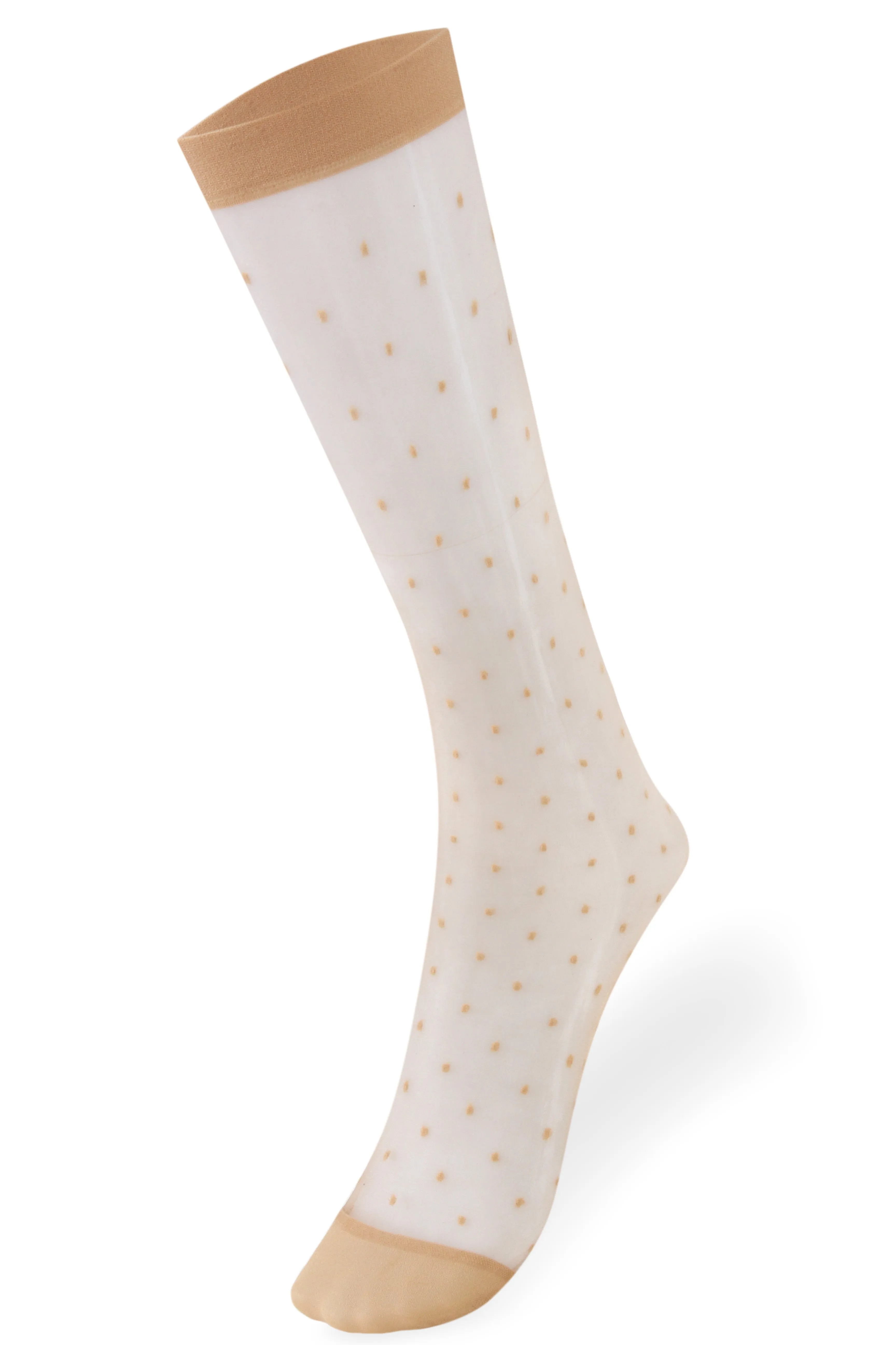 Women's Knee-High Dots Jacquard-Knit Hosiery Socks