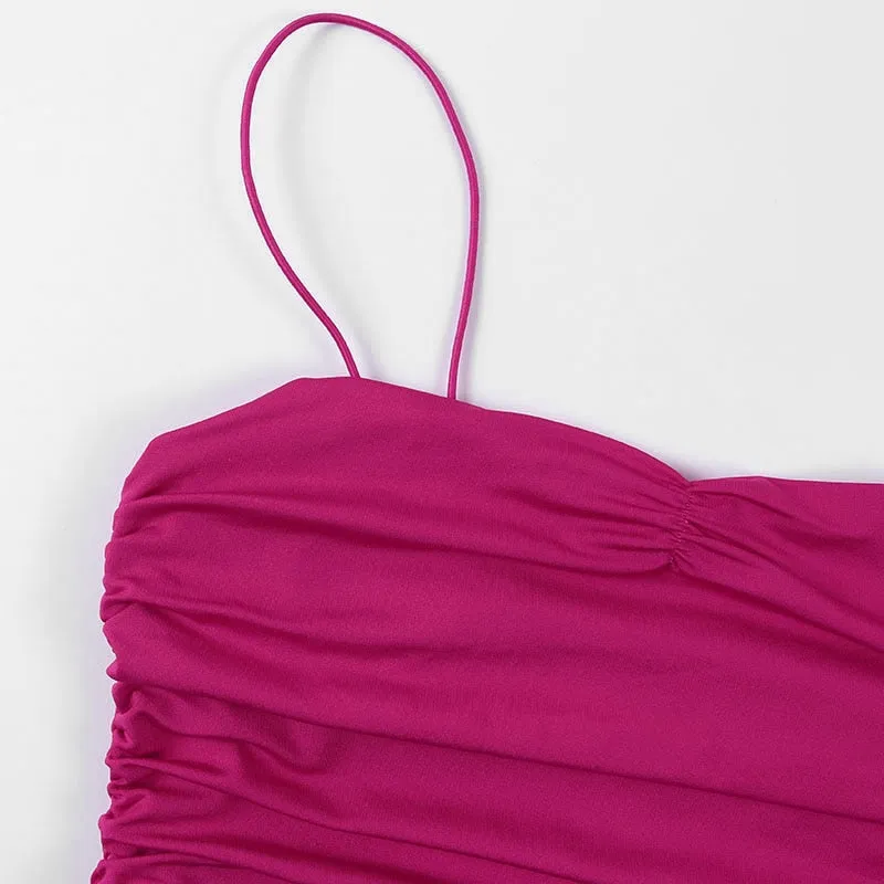 Women's Summer Elastic Solid Two-Piece Dress