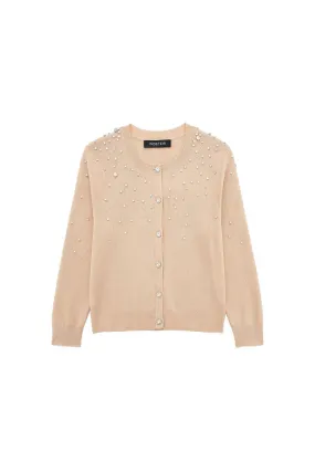 ‘Yuliya’ Elegant Diamante  Knit Long Sleeve Cardigan